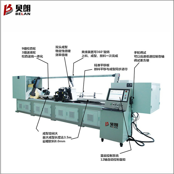 BL-2T-12400雙頭線材折彎機